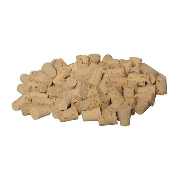 Gsc 586689 10 mm Top x 8 mm Bottom Dia. Frey Scientific No.0 Coarse Grained XX Grade Natural Cork - Pack of 100 586689 - main